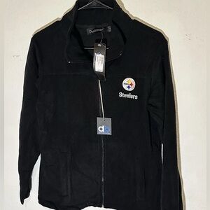 Women’s Medium Pittsburgh Steelers DUNBROOKE Polar Full Zip Jacket Black NWT
